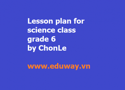 Lesson plan for Science class grade 6 on The Universe 