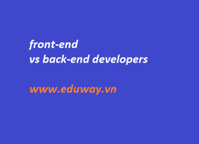 Difference between works in front-end and back-end development