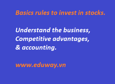 Basic rules to invest in stock