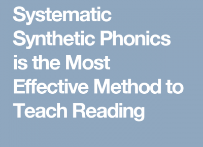 To help kids learn reading: teach them systematic phonics 