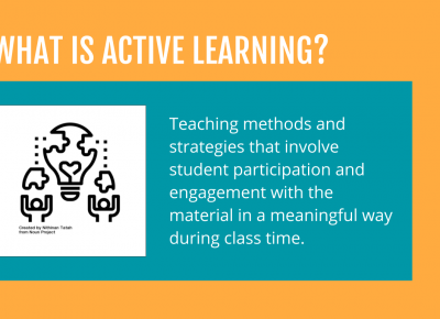 Active Learning is the essence of teaching and learning activities