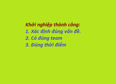 Các yếu tố giúp khởi nghiệp thành công Các yếu tố giúp khởi nghiệp thành công