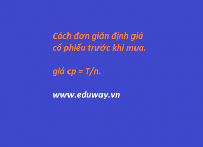 Cách định giá cổ phiếu trước khi mua Cách định giá cổ phiếu trước khi mua